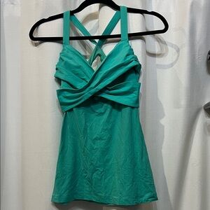 Lululemon Teal Crisscross Tank Top